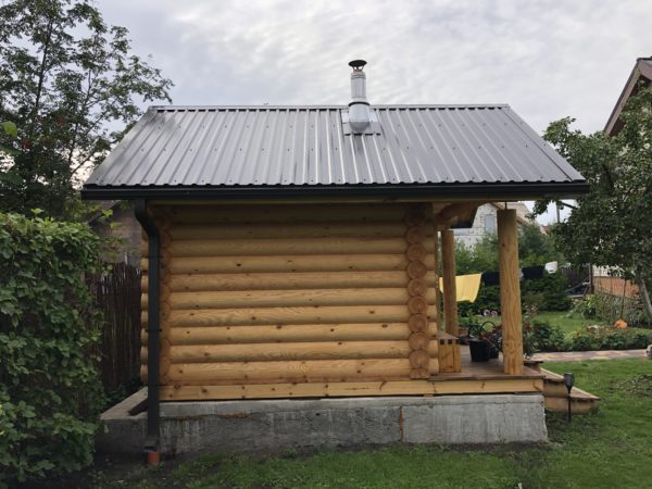 Gatava guļbūves pirts 12m2