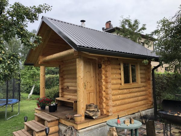 Gatava guļbūves pirts 12m2
