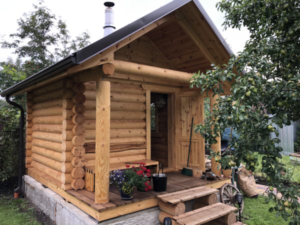 Gatava guļbūves pirts 12m2