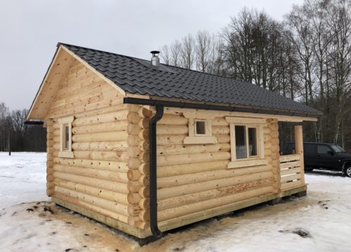 Guļbaļķu namiņš Alūksnē 27 m2