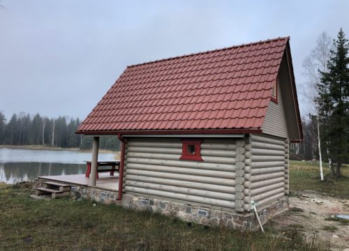 Gatava guļbūves pirts Tūjā