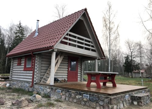 Gatava guļbūves pirts Tūjā